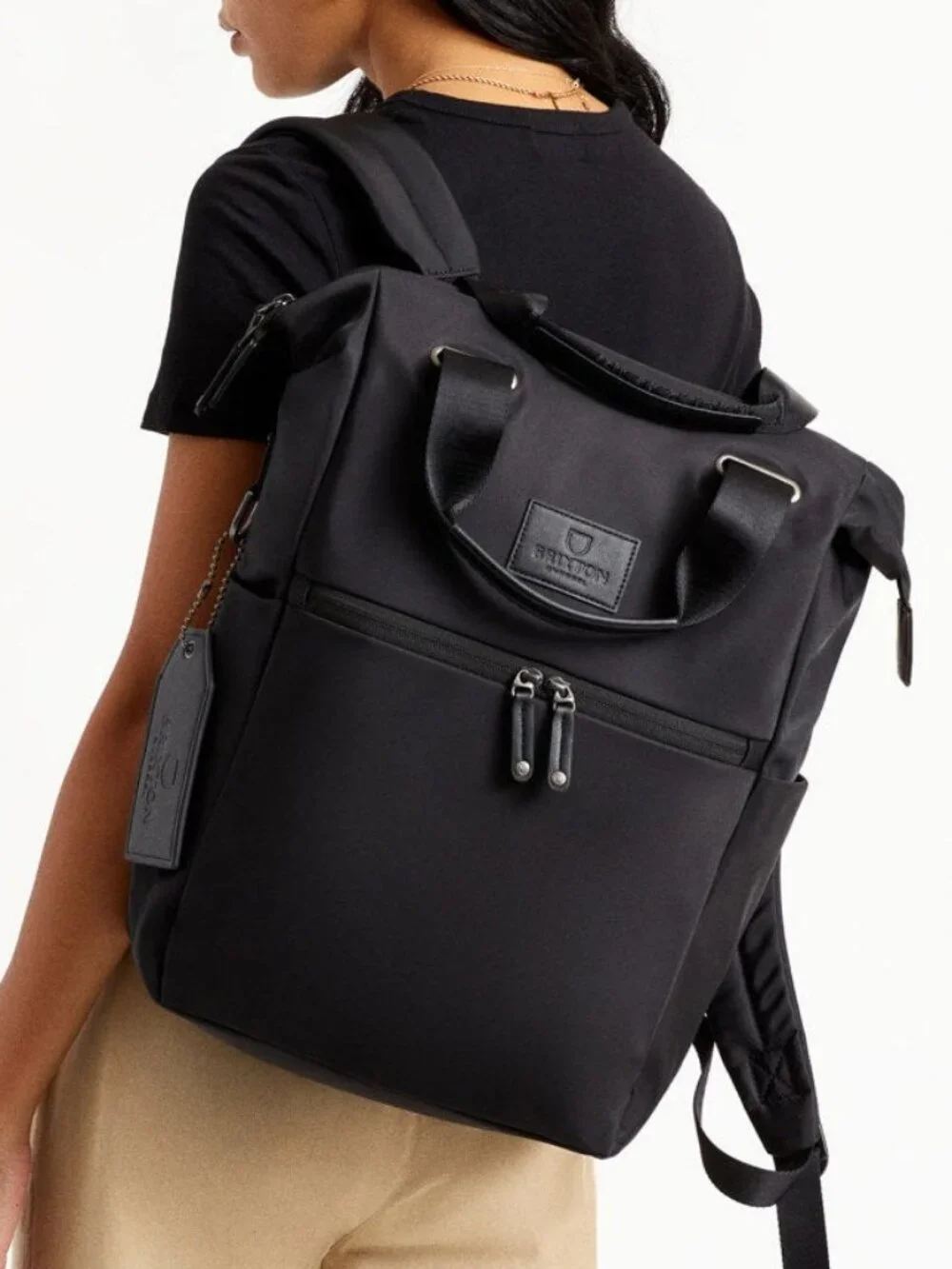Brixton x Vessel Tote Backpack - Black